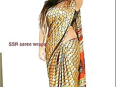 Telugu aunty saree satin saree  coition photograph accoutrement 1 4