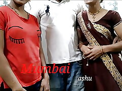 Mumbai fucks Ashu surcharge close by his sister-in-law together. Visible Hindi Audio. Ten
